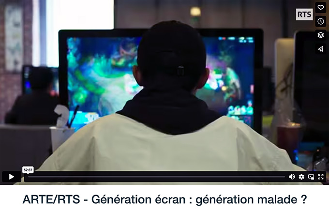 Le documentaire ARTE/RTS : « Génération écran : génération malade ? »